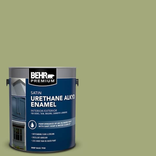 1 gal. #M350-5 Mossy Cavern Urethane Alkyd Satin Enamel Interior/Exterior Paint