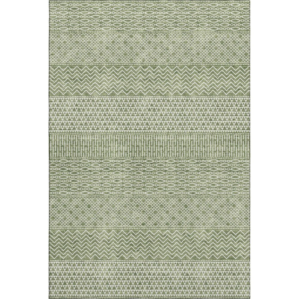 Mayfield Premium Machine Washable Abstract AMF939 Green 10 ft. x 14 ft. Area Rug price history on PriceWatchPro