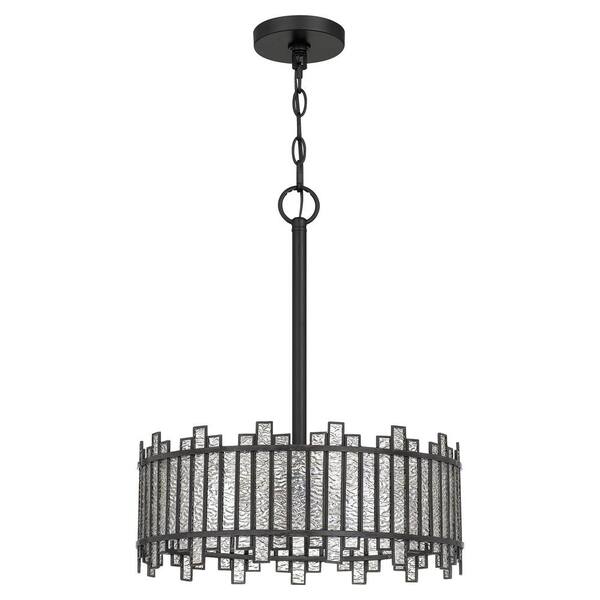 Quoizel Hartman 3-Light Matte Black Pendant