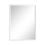 24.00 in. W x 32.00 in. H Framed Rectangular Bathroom Vanity Mirror in White
