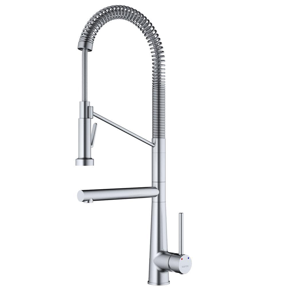 Karran Tumba Single Handle Pull-down Sprayer Kitchen Faucet In 