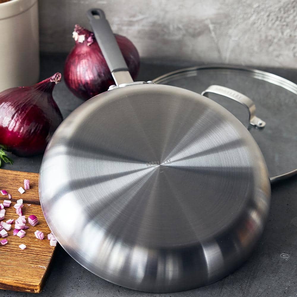 GreenPan 12" Stainless Steel Nonstick Frypan with Glass Lid