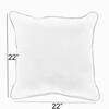 SORRA HOME Sorra Home 18 in. x 18 in. x 6 in. Gardenia Seaglass Square  Outdoor/Indoor Corded Throw Pillow (Set of 2) HD381721SP - The Home Depot