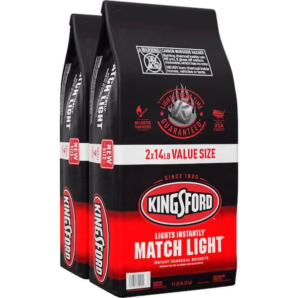 Kingsford 14 lbs. Match Light Instant BBQ Charcoal Grilling Briquettes (2-Pack)