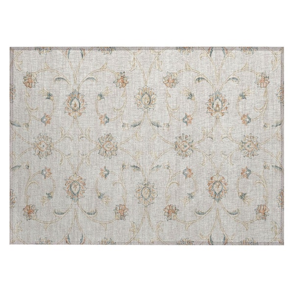 Chantille Machine Washable Indoor/Outdoor Abstract ACN3079 Ivory 2 ft. x 3 ft. Accent Rug
