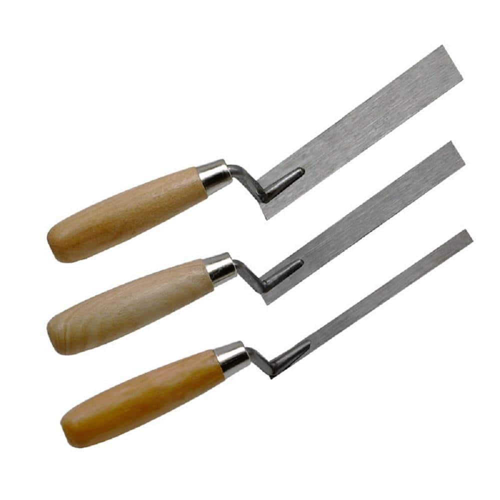 0.4 in./0.8 in./1.2 in. Stainless Steel Finishing Trowel Cement Concrete Wa