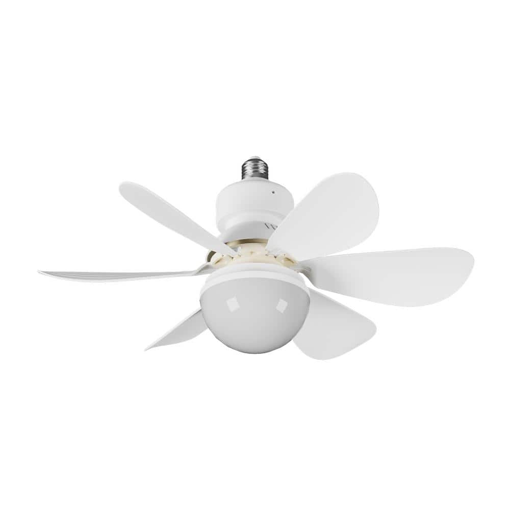 Tivleed Socket Ceiling Fan 1.38 ft. Indoor White Socket Ceiling Fan