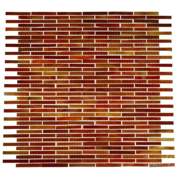 Splashback Tile 12 in. x 12 in. x 3 mm Glass Mosaic Floor and Wall Tile
