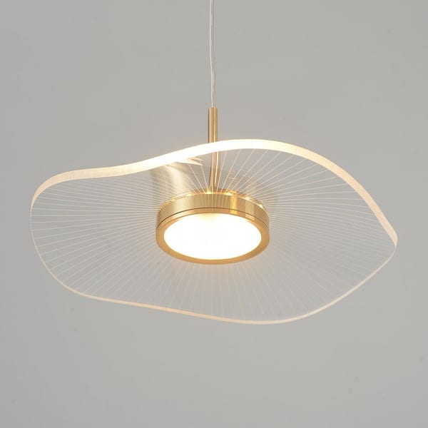 Genoci 34-Watt 8 Light Black Dimmable Integrated LED Pendant Light