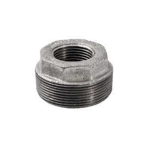 2 in. x 1 in. Galvanized Malleable Iron MPT x FPT Hex Bushing Fitting