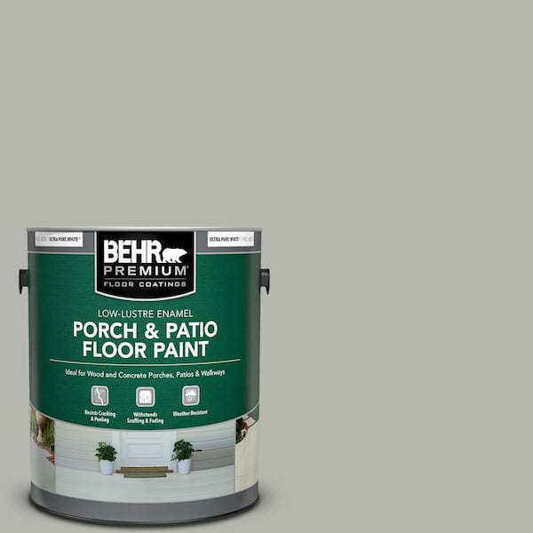 BEHR PREMIUM 1 gal. Home Decorators Collection #HDC-MD-26 Sonic Silver Low-Lustre Enamel Int/Ext Porch and Patio Floor Paint