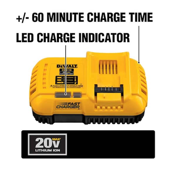 DEWALT 20V MAX Lithium-Ion Fan Cooled Fast Battery Charger DCB118 The  Home Depot