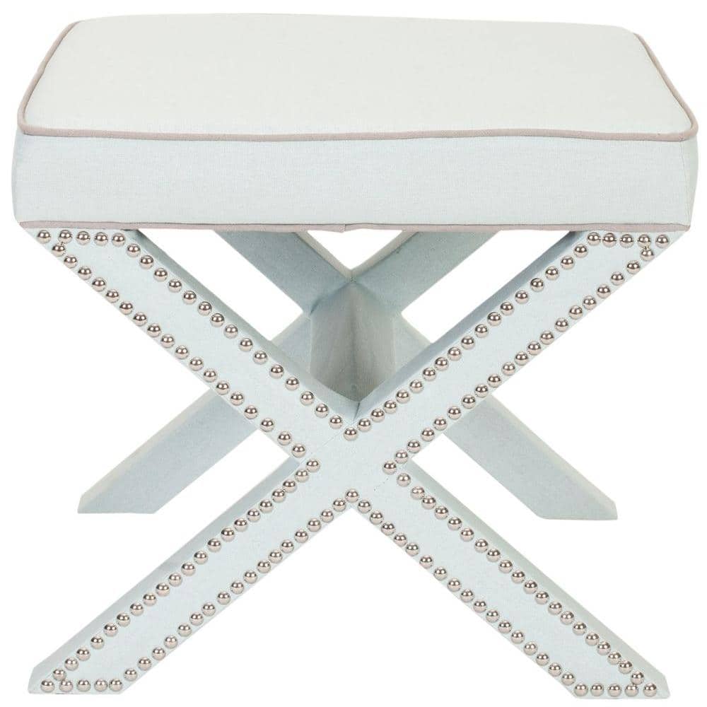 Palmer Light Blue Accent Ottoman