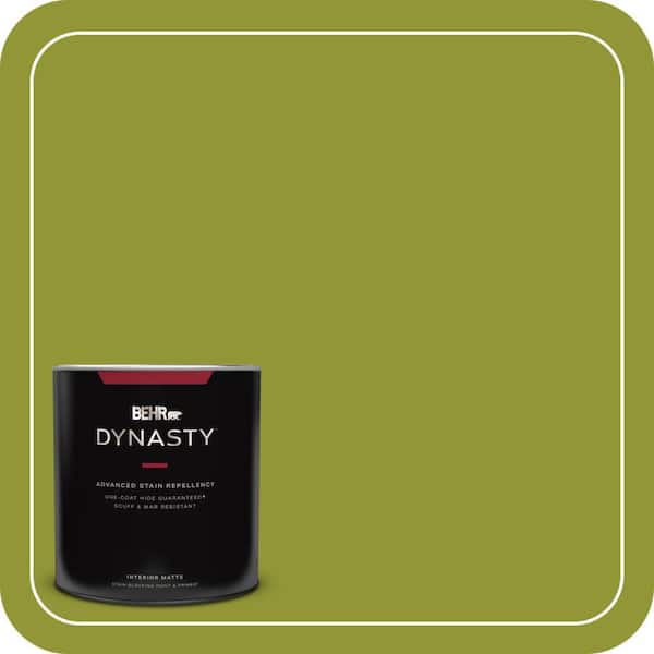 BEHR DYNASTY 1 qt. #S-H-410 Appletini Matte Interior Stain-Blocking Paint & Primer