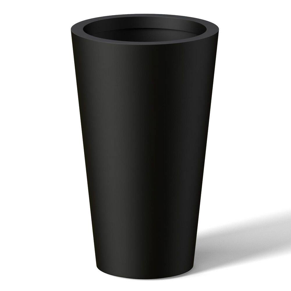 8 in. Medium Charcoal Black (Enhanced Core) Concrete Round Planter / Pot with Drainage Holes price history on PriceWatchPro