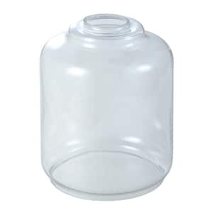6.75 in. Clear Glass Cylindrical Pendant Shade with 1.69in. Neckless Fitter