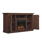 Cottonwood 47.50 in. Media Console Electric Fireplace TV Stand in Saw Cut Espresso