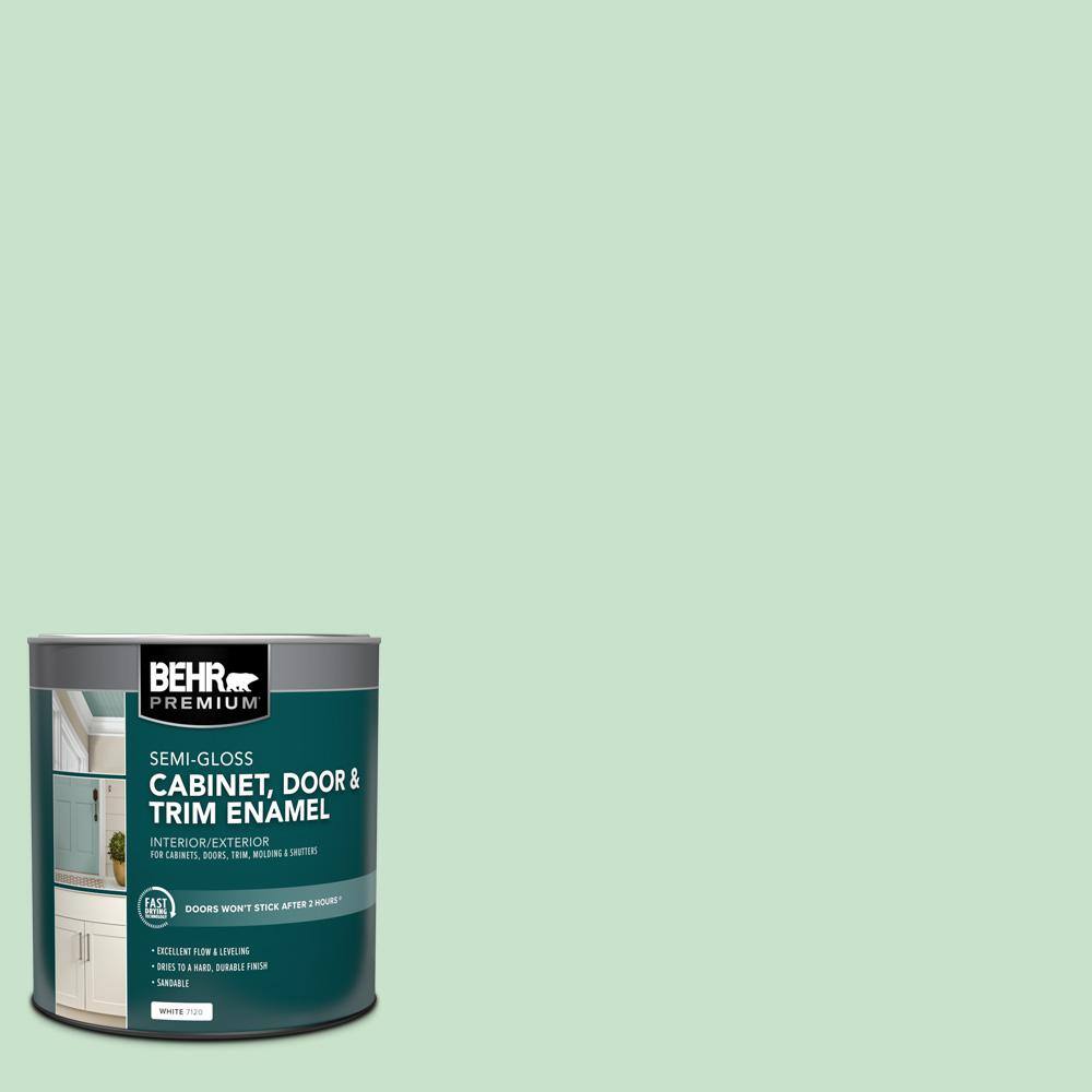 1 qt. #M410-2 Wishful Green Semi-Gloss Enamel Interior/Exterior Cabinet, Door & Trim Paint price history on PriceWatchPro