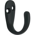 Home Decorators Collection 1-13/16 in. Matte Black Wall Hook (6-Pack) 63099