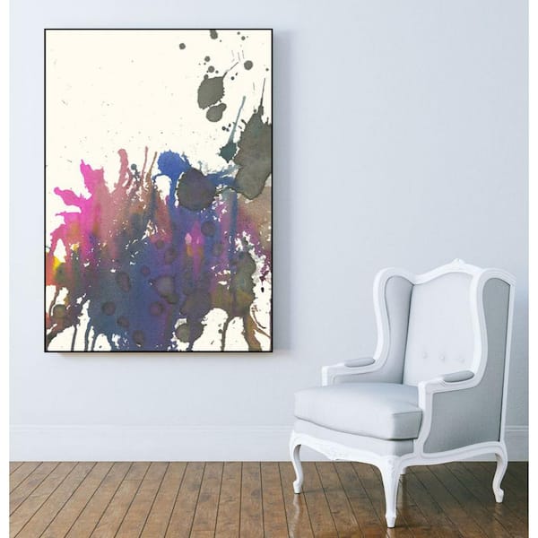 Unbranded 30 in. x 40 in. "Exuberant Splotch" by Jodi Fuchs Framed Wall Art