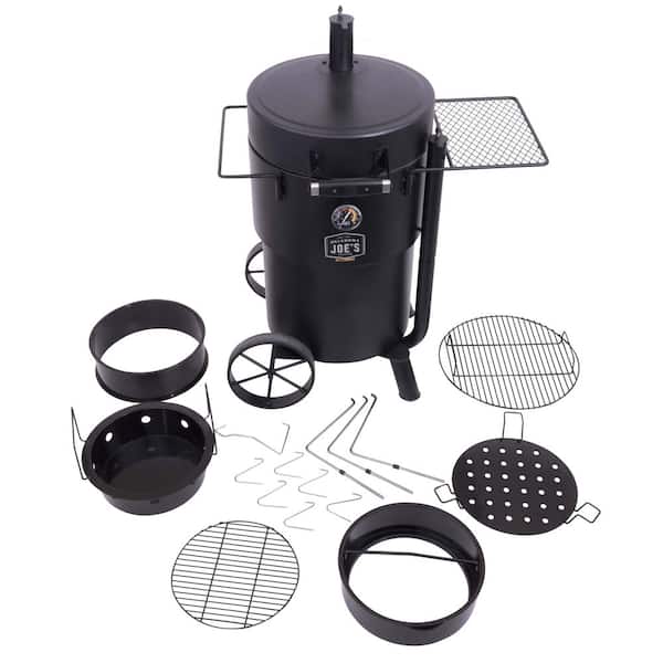 OKLAHOMA JOE'S 19202089 Bronco Charcoal Drum Smoker Grill in Black with 284 sq. in. Cooking Space - 3
