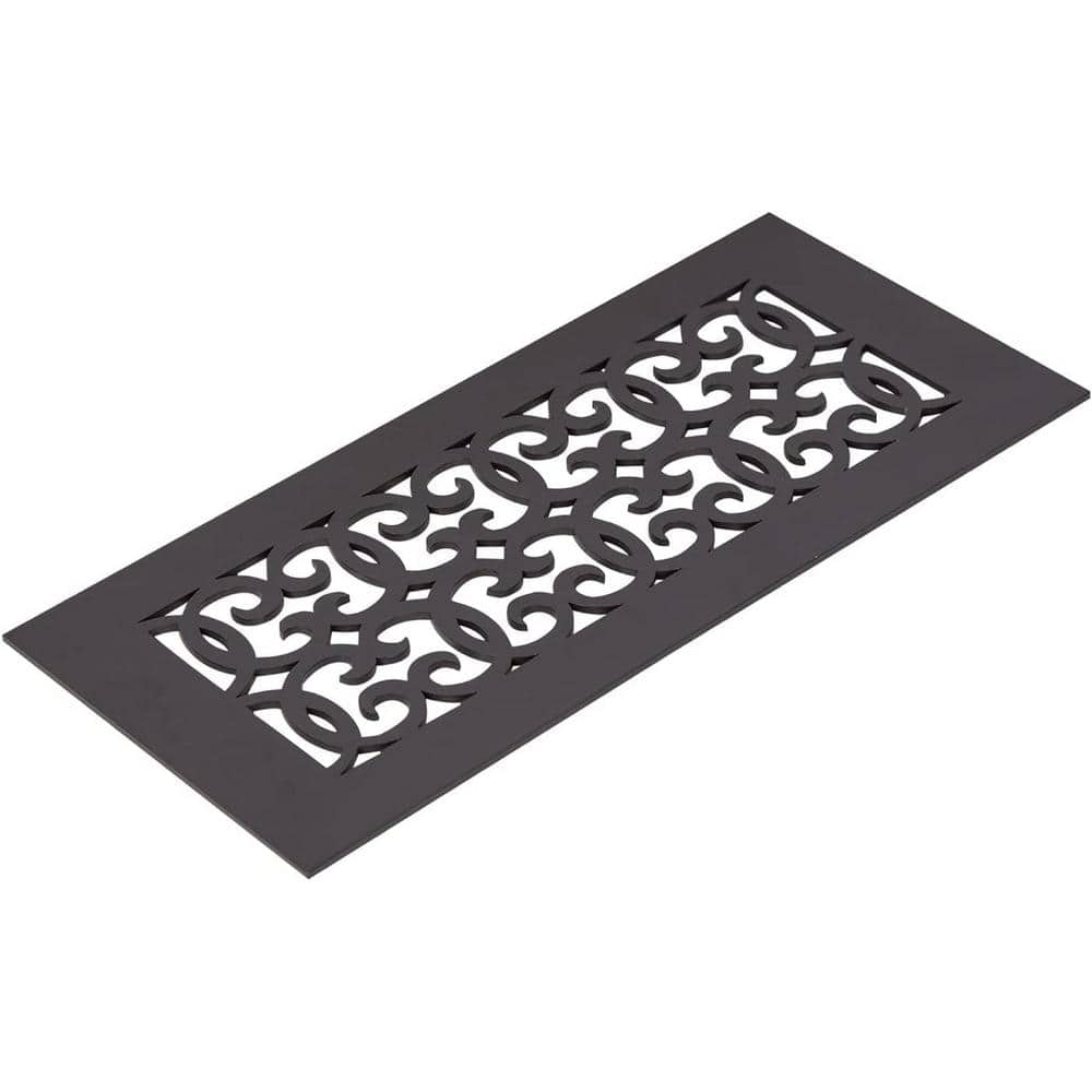 Versailles Series 10 in. x 4 in. Oil Rubbed Bronze Steel Vent Cover Grille Without Mounting Holes price history on PriceWatchPro