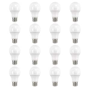 60-Watt Equivalent A19 Non-Dimmable LED Light Bulb Daylight (16-Pack)