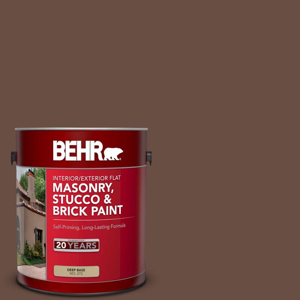 1 gal. #N190-7 Moose Trail Flat Interior/Exterior Masonry, Stucco and Brick
