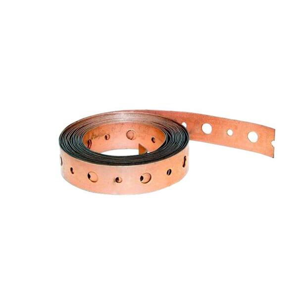 Basset Products 3/4 in. x 10 ft. Perforated Copper Duct Strap (100-Piece)