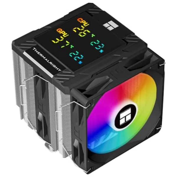 Peerless Assassin 120 Digital ARGB Black CPU Air Cooler with Digital Screen Top Cover and 6 Heatpipes