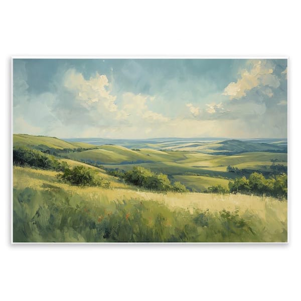 Stupell Industries Rolling Emerald Horizon by Gina Kelly Unframed Nature Graphic Art Print 10 in. x 15 in.