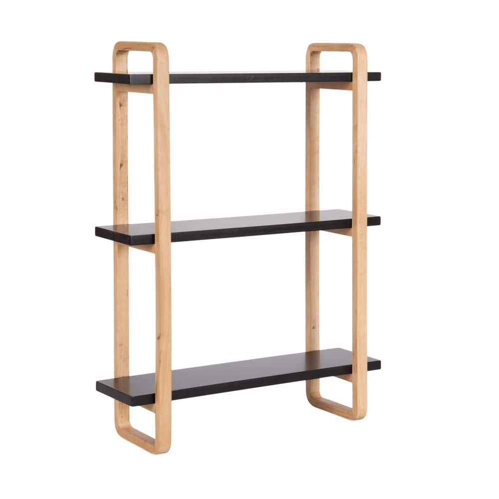 Kate and Laurel Summit 18 in. W x 6 in. D Black Composite Kate and Laurel Summit 18 in. W x 6 in. D Black Composite