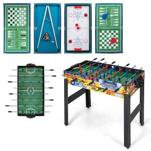 12 in 1-Combo Game Table Set with Foosball Air Hockey Pool Ping Pong Chess Bowling