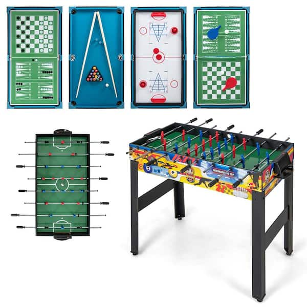 Authentic Foosball table ping pong table air hockey table has a chess board and I don't kn