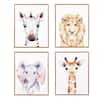 StyleWell Kids Safari Animals Framed Wall Art (Set of 4) (11 in. W