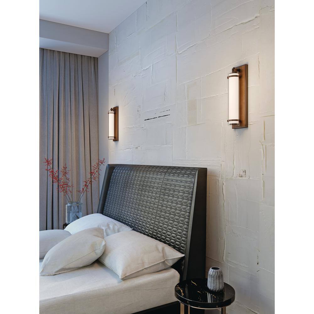 Bronze Dimmable Direct Wired Electric Wall Sconce