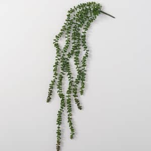 39" Artificial Hanging Green Succulent Spray
