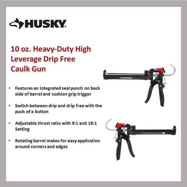 10 oz. Heavy-Duty High Leverage Drip Free Caulk Gun