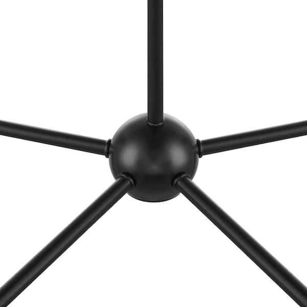 Home Decorators Collection Jill 5-Light Black Chandelier