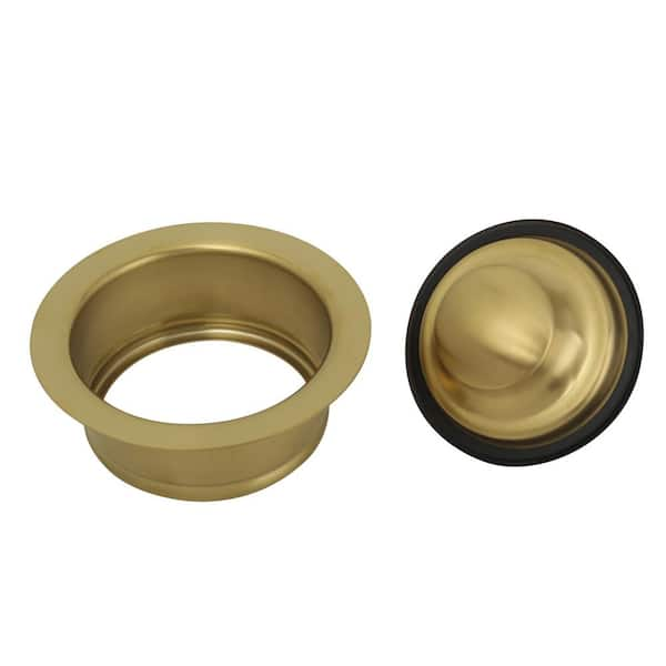 Signature Hardware 479905 4-1/2 Garbage Disposal Flange with Stopper Finish: Brushed Gold