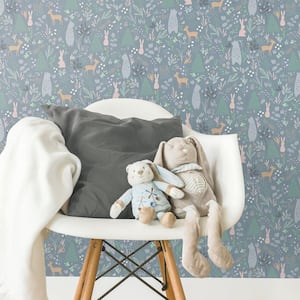 28.29 sq.ft. Spring Forest Pals Peel and Stick Wallpaper