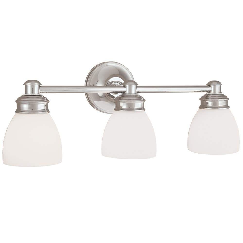 NORWELL Spencer 3-Light Chrome Wall Sconce 8793-CH-OP - The Home Depot