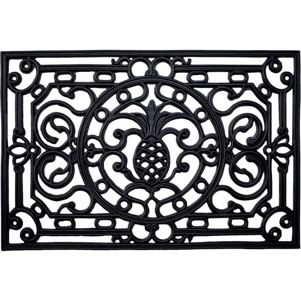 Black 36 in. x 24 in. Rubber Outdoor Door Mat price history on PriceWatchPro