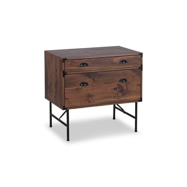 AGH Deco Brunei Walnut Lateral File Drawer