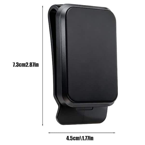 Black Leather Magnetic Tool Holster Neodymium Magnet Belt Clip