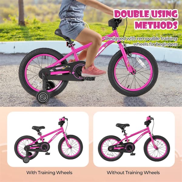 Costway 16 in. Kid's Bike for 4-Years to 7-Years Old with