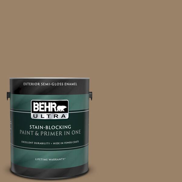 BEHR ULTRA 1 gal. #UL180-25 Collectible Semi-Gloss Enamel Exterior Paint and Primer in One