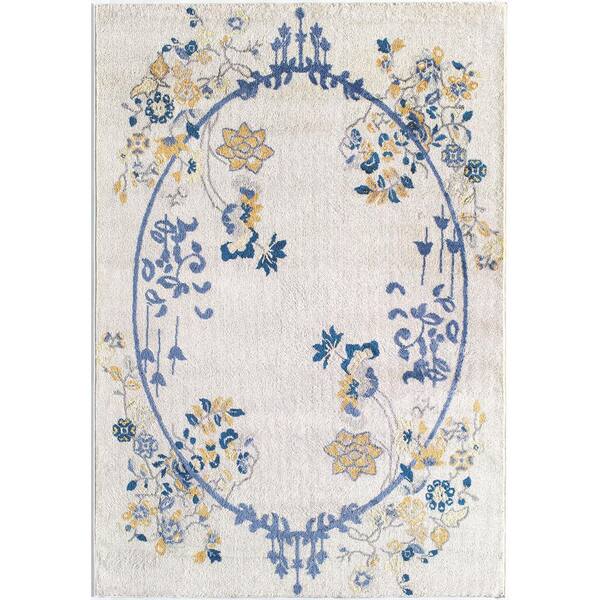 Rugs America Valentina Gold Magnolia 2 ft. X 4 ft. Area Rug