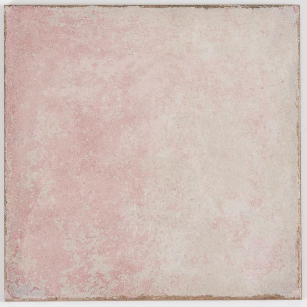 Faenza 8 in. x 8 in. Matte Dusty Pink Porcelain Square Tile Sample (0.44 sq ft)