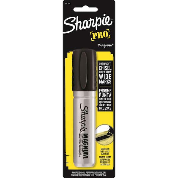 Sharpie Magnum Pallet Permanent Markers, Black Chisel Tip, 12/Case